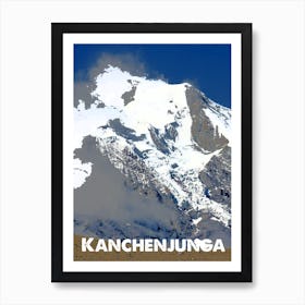 Kangchenjunga, Mountain, Nepal, Himalaya, Nature, Climbing, Wall Print Art Print