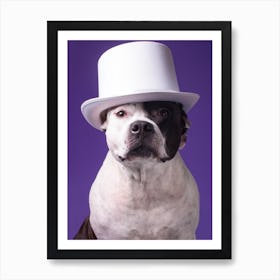 Dog In A Top Hat, Personalized Gifts, Gifts, Gifts for Pets, Christmas Gifts, Gifts for Friends, Birthday Gifts, Anniversary Gifts, Custom Portrait, Custom Pet Portrait, Gifts for Mom, Dog Portrait, Couple Portrait, Family Portrait, Pet Portrait, Portrait From Photo, Gifts for Dad, Gifts for Boyfriend, Gifts for Girlfriend, Housewarming Gifts, Custom Dog Portrait Art Print