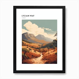 Lycian Way Turkey 4 Hiking Trail Landscape Poster Art Print