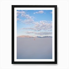White Sands New Mexico Sunrise Hike on Film Art Print
