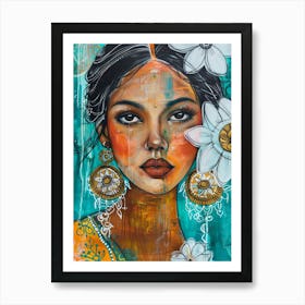 Indian Woman 5 Art Print