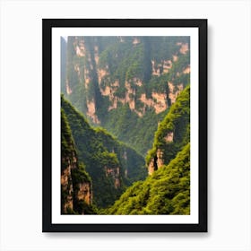 Zhangjiajie National Forest Park China Vintage Poster Art Print