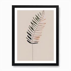 Rusty Back Fern Simplicity Art Print