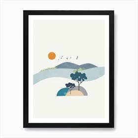 Minimalist Landscape Art II Art Print