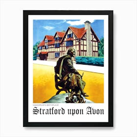 Stratford Upon Avon, Great Britain, Shakespeare Birthday place Art Print