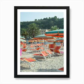 Le Marche, Italy Beach Day Art Print