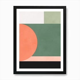 Geometry and boho colors 4 Art Print