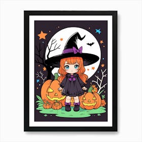 Halloween Witch 13 Art Print