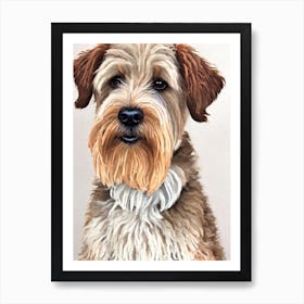 Soft Coated Wheaten Terrier Watercolour Dog Art Print