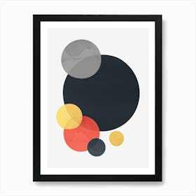 Geometric and colorful shapes 7 Art Print