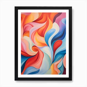 "Expressive Abstraction: A Canvas of Emotions" Art Print