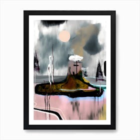 'The Island' Abstract Landscapes Art Print