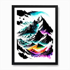 Mountains In The Sky 1 Art Print