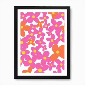 Petals In Pink Art Print