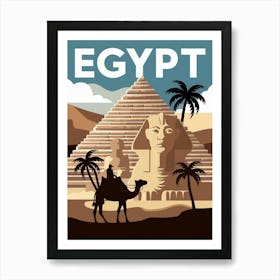 Vintage Travel Egypt Art Print