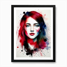 Portrait Of A Girl 1 Art Print