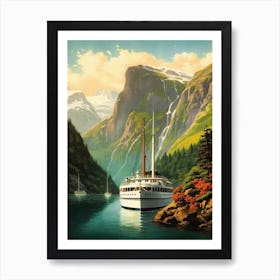 Welcome to Norway Art Print
