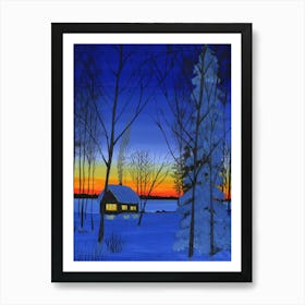 Winter dawn Art Print
