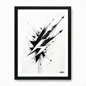 A Conceptual Digital Painting Showcasing A Grunge Infused Collection Of Hand Drawn Vector Arrows In (4) Art Print