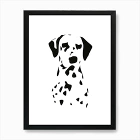 Dalmatian dog portrait Art Print