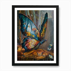 Surrealism Classical Butterfly Painting III Art Print