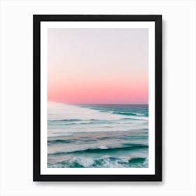 Bells Beach, Australia Pink Photography 1 Art Print