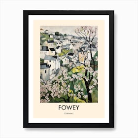 Fowey (Cornwall) Painting 4 Travel Poster Art Print