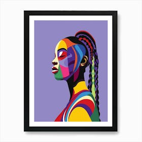 African Woman Portrait 16 Art Print