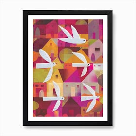 Bird Town Art Print