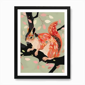 Squirrel In The Trees Art Print