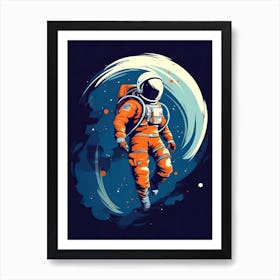 Cosmic Majesty: Astronaut's Presence Art Print