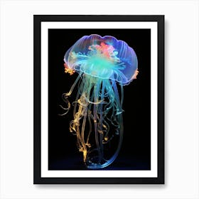 Portuguese Man Of War Neon 2 Art Print