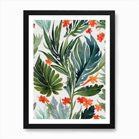 Leafy Sea Dragon Vintage Graphic Watercolour Poster