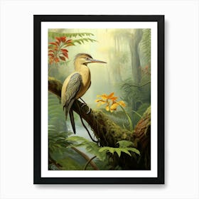 Sunbittern Haven: Jungle Bird Wall Decor Art Print