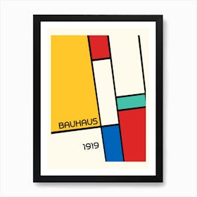 Bauhaus Geometric Minimalist Art Print