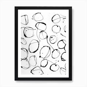 Ink Circles Art Print