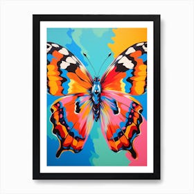 Pop Art Small Tortoiseshell Butterfly  1 Art Print