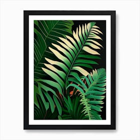 Tassel Fern Vibrant Art Print