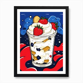 Pop Art Cartoon Eaton Mess Art Print