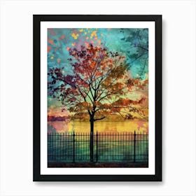 Autumn Tree Canvas Print 1 Art Print