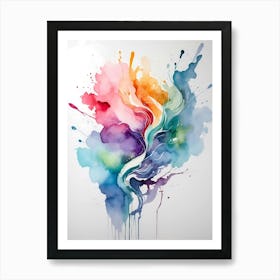 Abstract Watercolor Painting Art Print