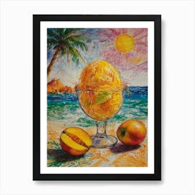 Mango Ice Cream 2 Art Print