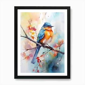 Bird On A Branch 3 Art Print