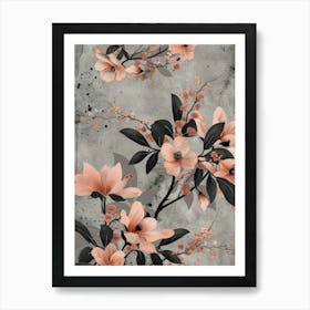 Asian Flowers 1 Art Print