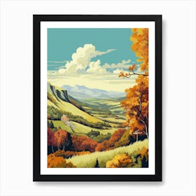 Tour Du Mont Dor France 3 Vintage Travel Illustration Art Print