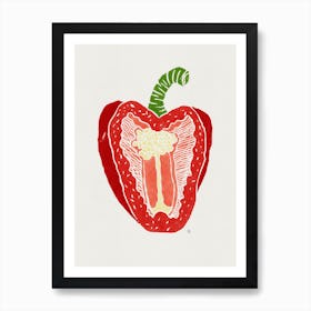 Red Pepper in Art Print