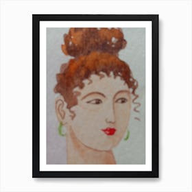 Portrait Of A Woman Art Print