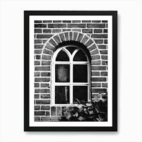 Window In A Brick Wall // The Netherlands Travel Photography Poster