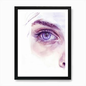 Purple Eyes Art Print