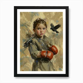 Boxing Girl Art Print